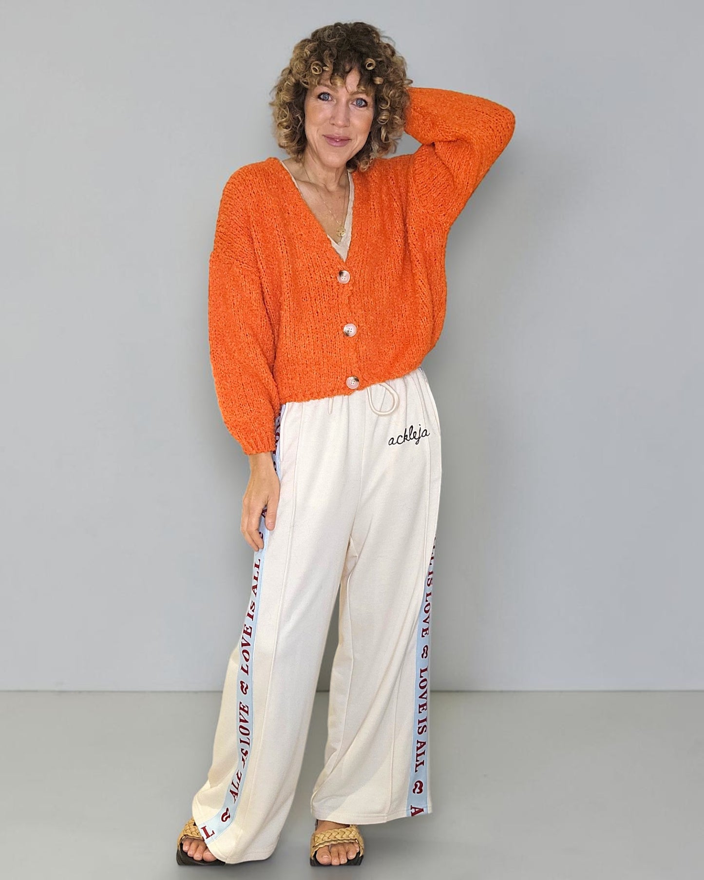 Mandarine Chenille Cropped Cardigan