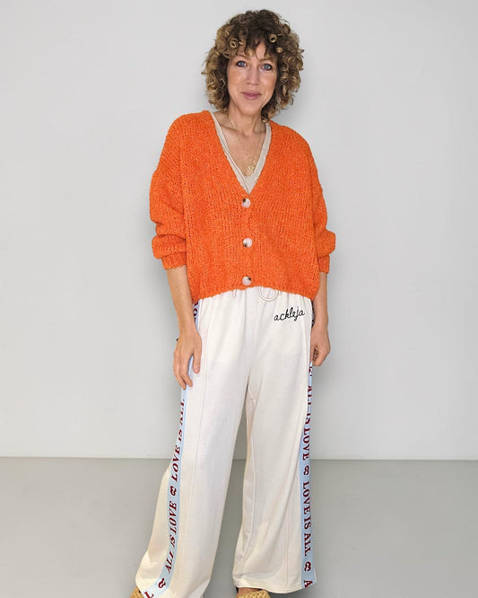 Mandarine Chenille Cropped Cardigan