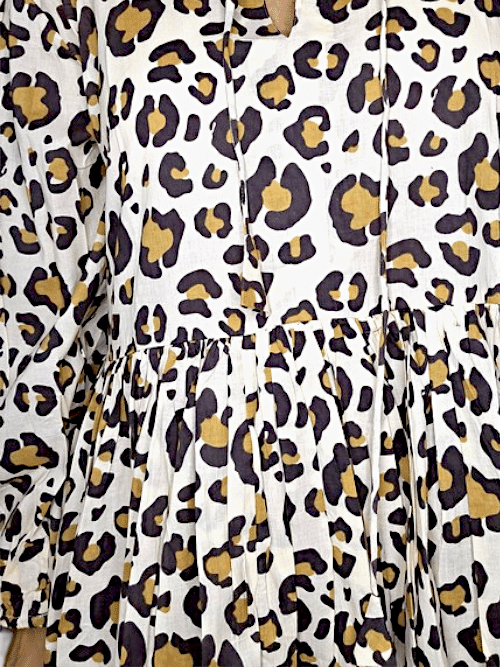 IDA IVY Pouf Sl Dress/Leopard image 1