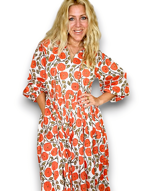 IDA IVY Pouf Sl Dress/Retro Dandelion image 7