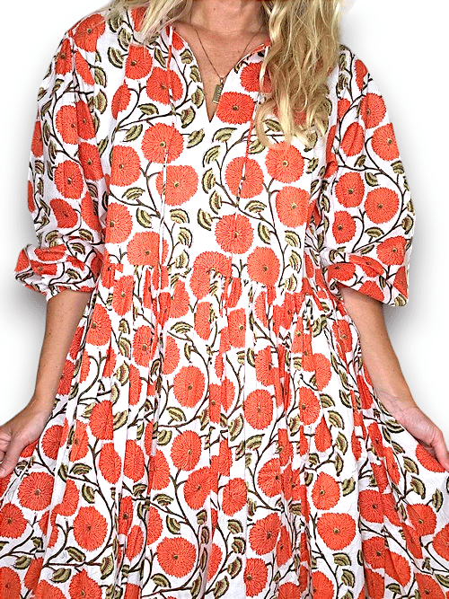 IDA IVY Pouf Sl Dress/Retro Dandelion image 6