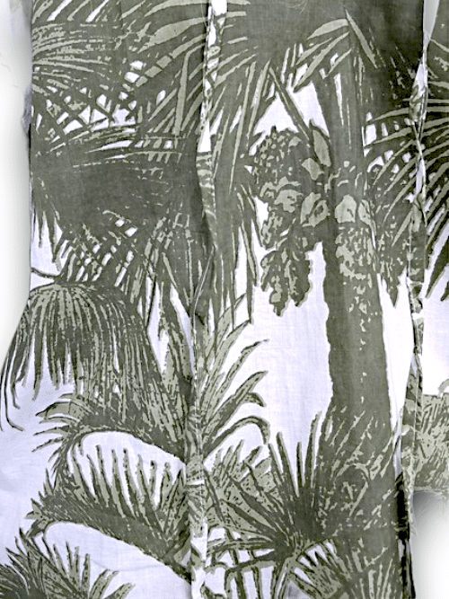 IDA IVY Pouf Sleeve Tunic-Palm Porcelain/Gre image 3