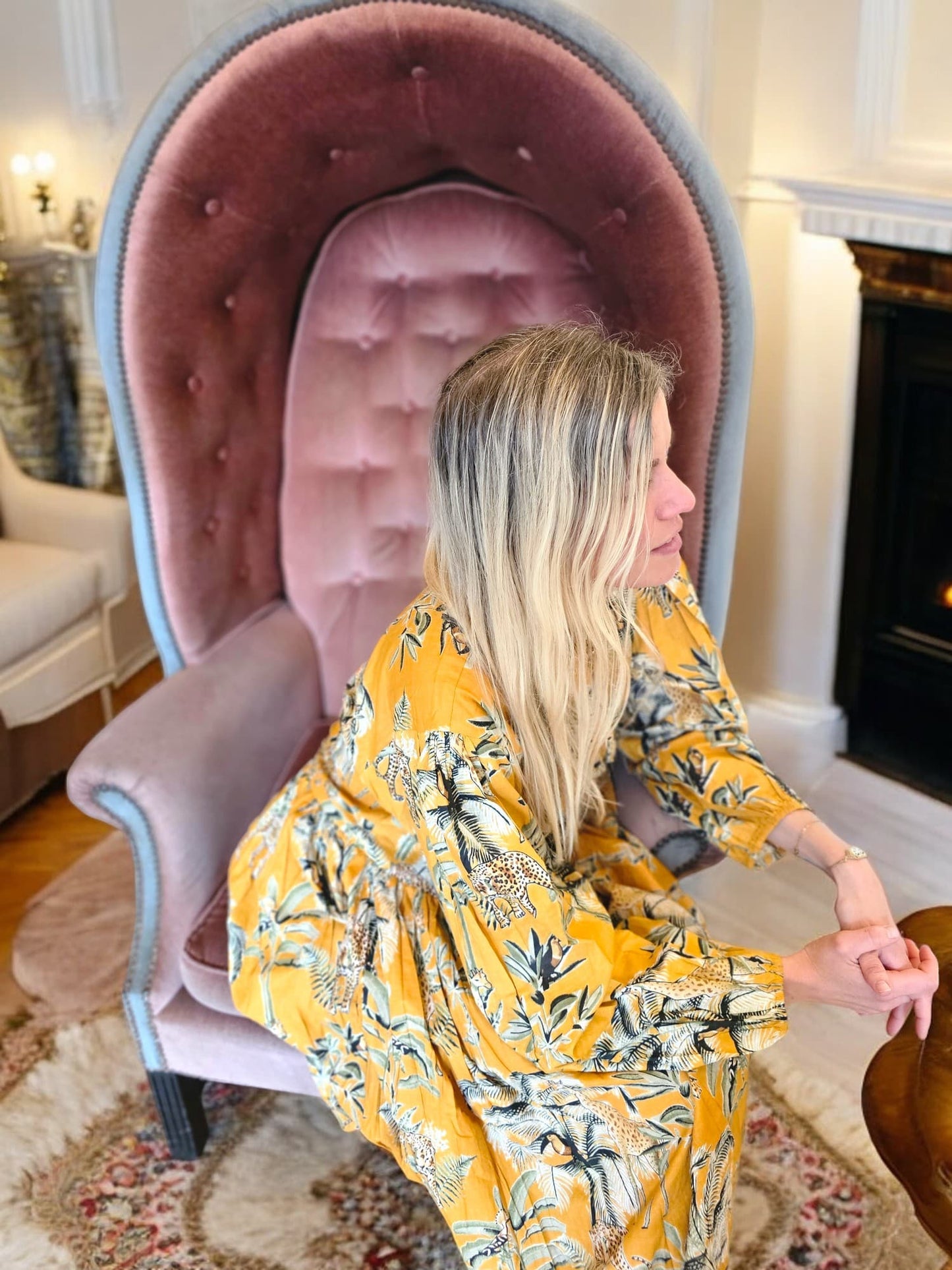 IDA IVY Pouf Sleeve Dress/Savannah Mustrd image 0