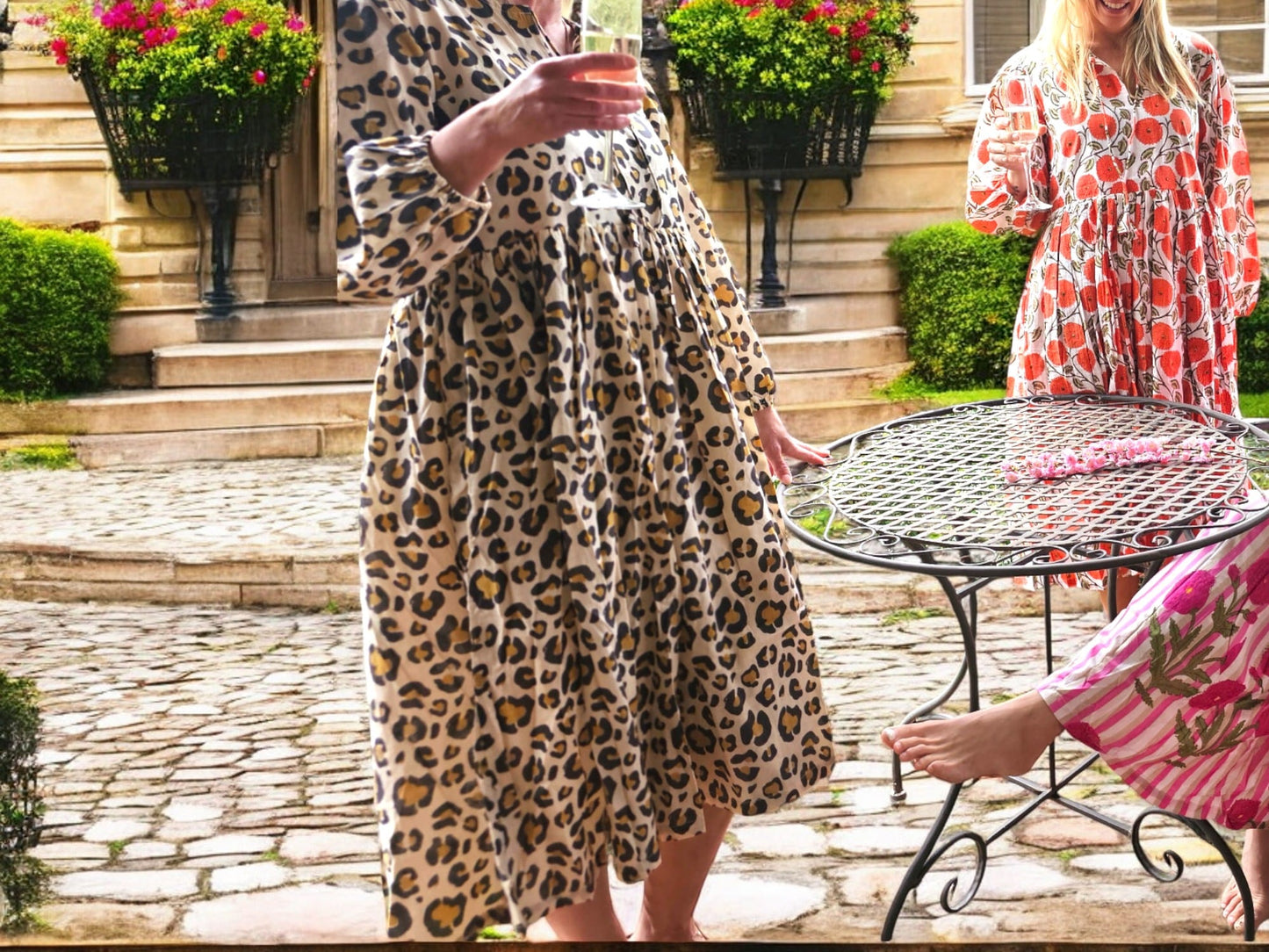 IDA IVY Pouf Sl Dress/Leopard image 0