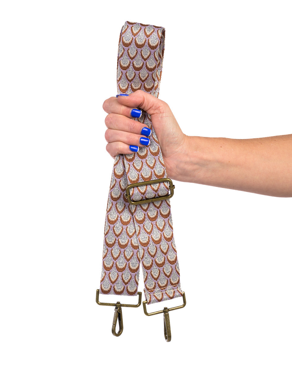 Owl Bay Metallic | Silver Glitter & Light Brown | Bagstrap