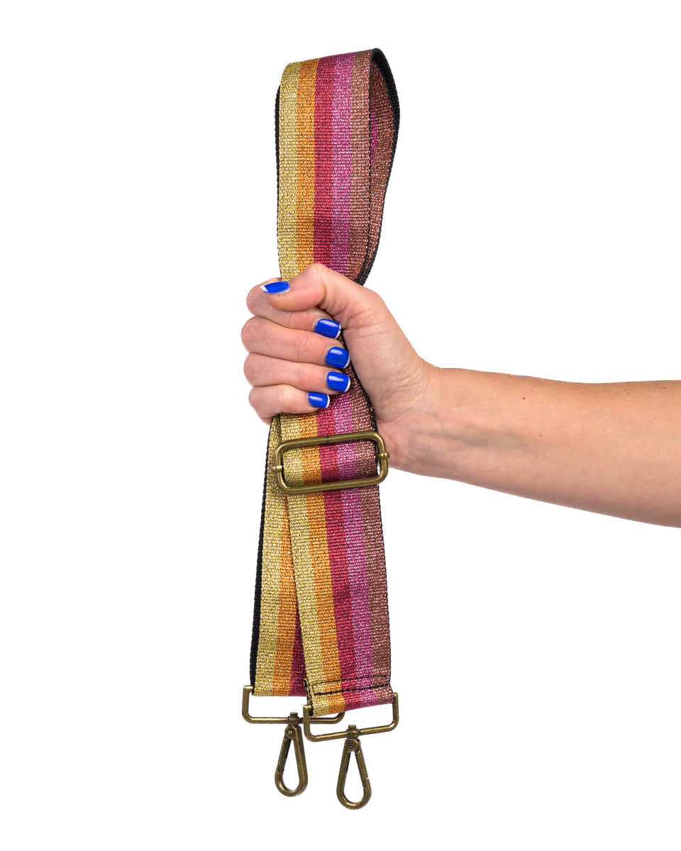 Multi Rainbow Metallic | Pink & Yellow | Bagstrap