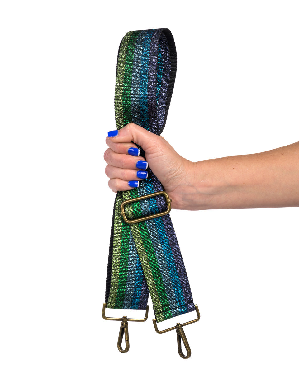 Multi Rainbow Metallic | Black & Green | Bagstrap