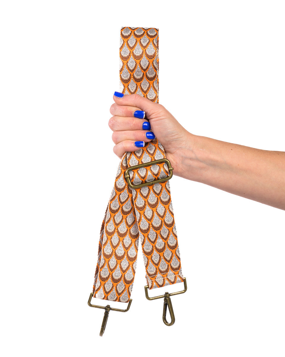 Owl Bay Metallic | Orange & Silver Glitter | Bagstrap