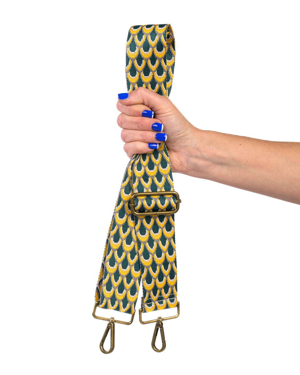 Owl Bay | Dark Green & Yellow | Bagstrap