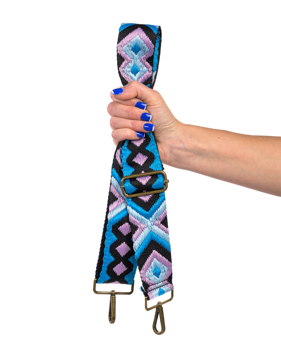 Aztec Boheme | All Blue, Purple & Black | Bagstrap