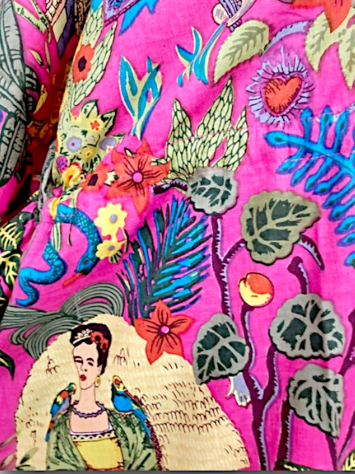 IDA IVY Resortwear-Kaftan-Frida/Hot Pink
