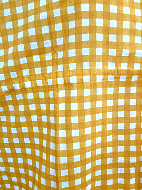 IDA IVY Resortwear-Kaftan-Check/Mustard