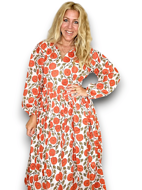IDA IVY Pouf Sl Dress/Retro Dandelion image 2