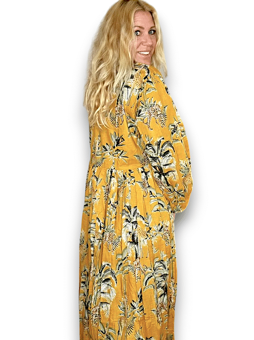 IDA IVY Pouf Sleeve Dress/Savannah Mustrd image 2