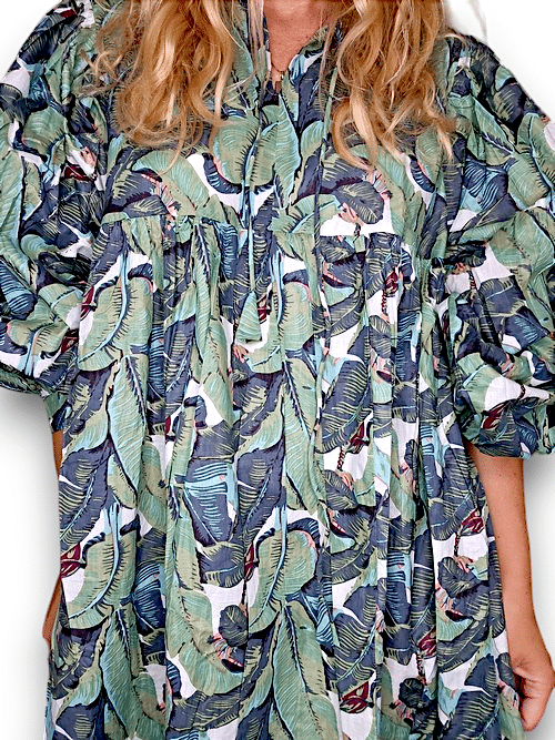 IDA IVY Avec Dress/Green Monstera image 3