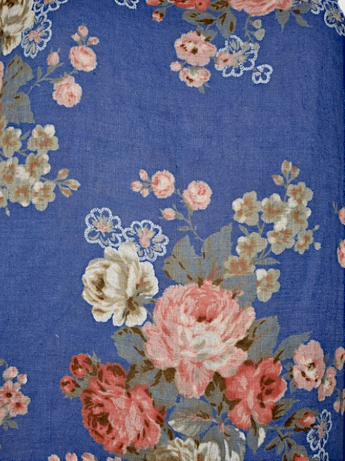 Cobalt High Tea Elastic Hem Dress