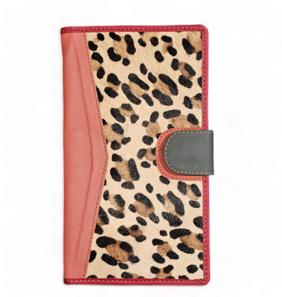 Nomad Large | Light Tan Red Trim | Leather Wallet