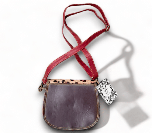 Hey Herbee Leather Bag-Mini Macbeth/Brick/Tan Leopard