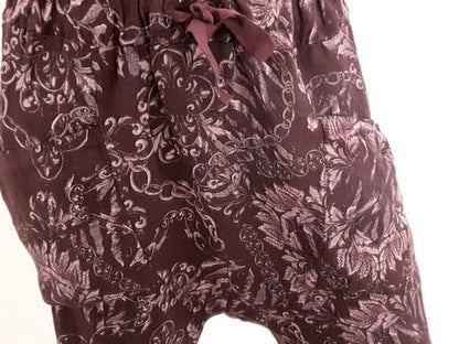 Wine Paisley Peggy Pants