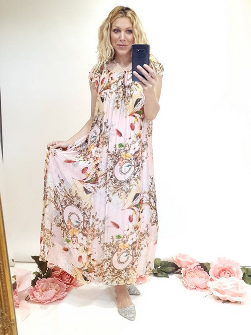 Baby Pink Maud Josefina Busy Bloom Singoalla Maxi