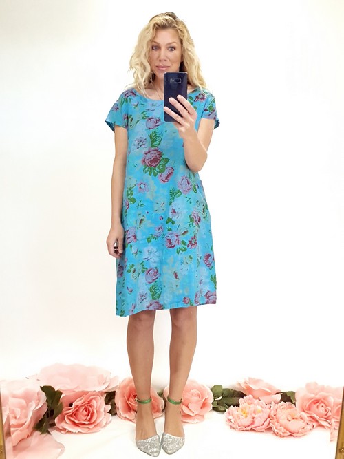 Turquoise Tea Party Kennedy Dress