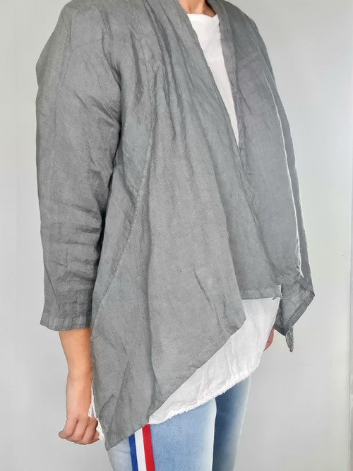 Grey Plain Cover Up Jkt