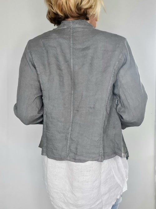 Grey Plain Cover Up Jkt