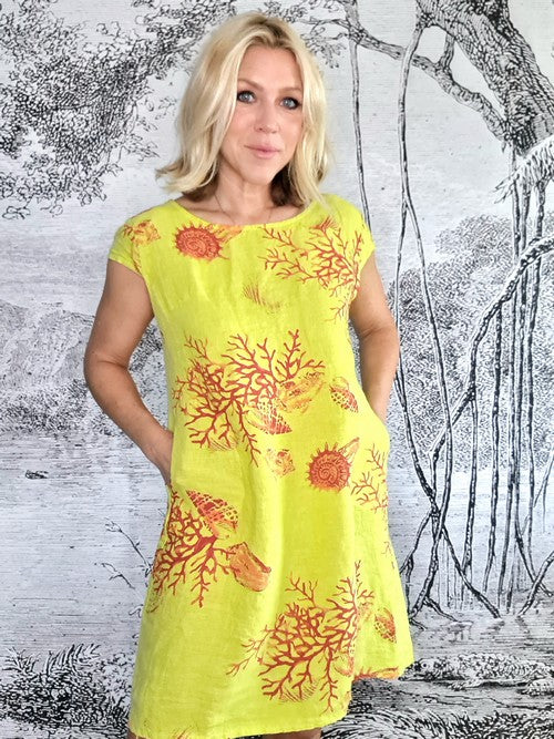 Bright Lime Reef Kennedy Dress