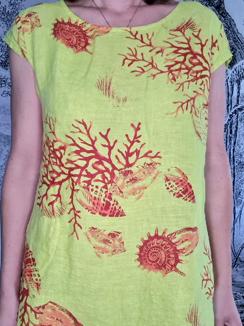 Bright Lime Reef Kennedy Dress