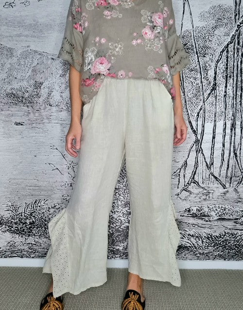 Vanilla Plain Lace Leg Pant