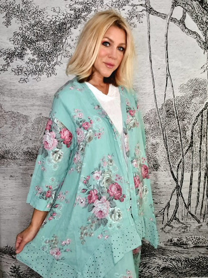 Mint High Tea Lace Hem Jacket