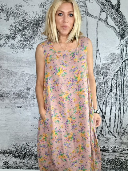 Antique Berry Eden Rose Maxi Tank Dress