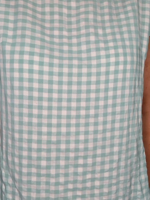 Mint Check Polka Viscose/Cotton Kennedy