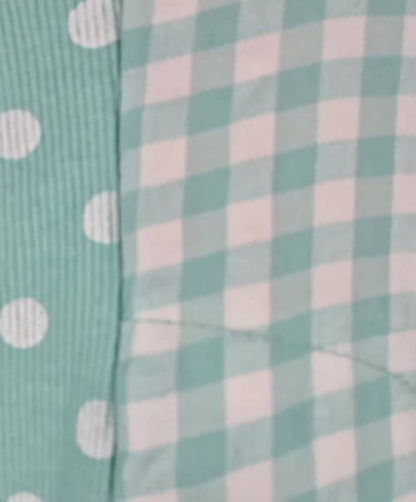 Mint Check Polka Viscose/Cotton Kennedy