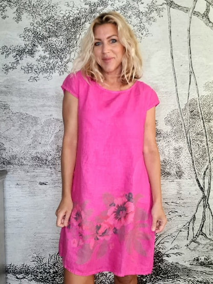 Hot Pink Bella Rose Kennedy Dress