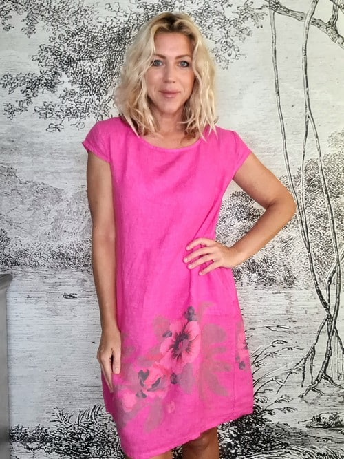 Hot Pink Bella Rose Kennedy Dress