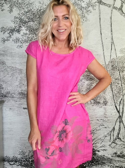 Hot Pink Bella Rose Kennedy Dress