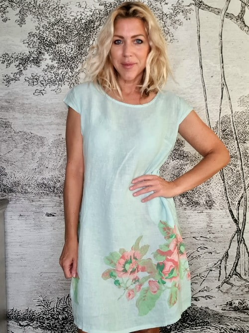 Mint Bella Rose Kennedy Dress