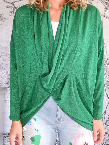 Emerald Twinkle Overlay Top