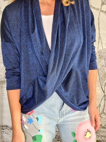 Cobalt Twinkle Overlay Top