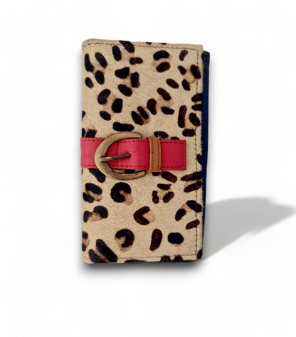 Hey Herbee Big Buckle Wallet-AE1601-Red strap Light M Leopard