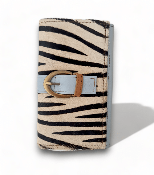 Hey Herbee Big Buckle Wallet-AE1601-Wht W Zebra