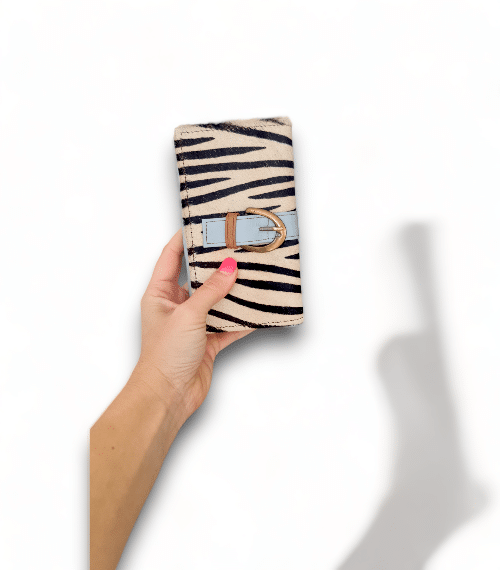 Hey Herbee Big Buckle Wallet-AE1601-Wht W Zebra