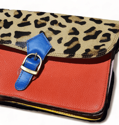 Hey Herbee Pinocchio Leather Bag-AE1967-Tangerine Leopard