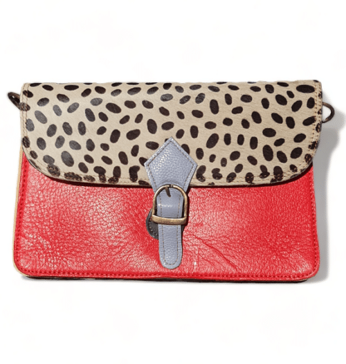 Hey Herbee Pinocchio Leather Bag-AE1967-Mandarine Red Mini Pebble
