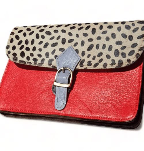 Hey Herbee Pinocchio Leather Bag-AE1967-Mandarine Red Mini Pebble