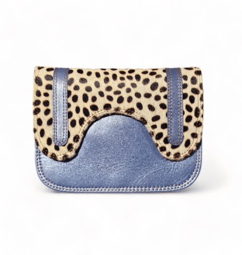 Hey Herbee Archer Leather Bag-AE2172-Blue Sparkle Mini Pebble