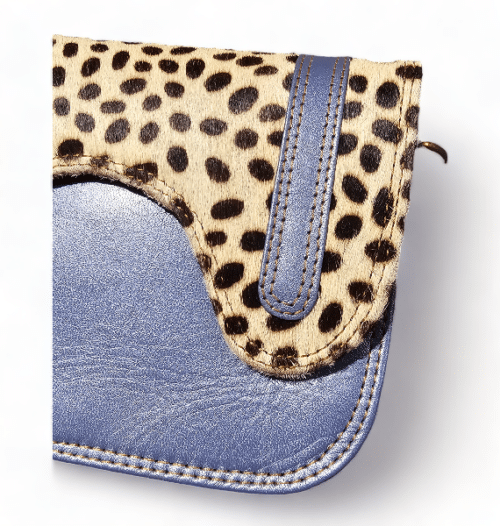 Hey Herbee Archer Leather Bag-AE2172-Blue Sparkle Mini Pebble