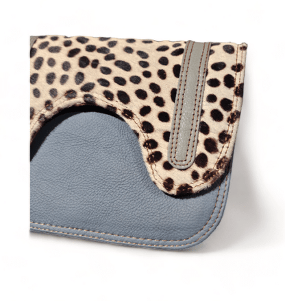 Hey Herbee Archer Leather Bag-AE2172-Teal Blue Mini Pebble