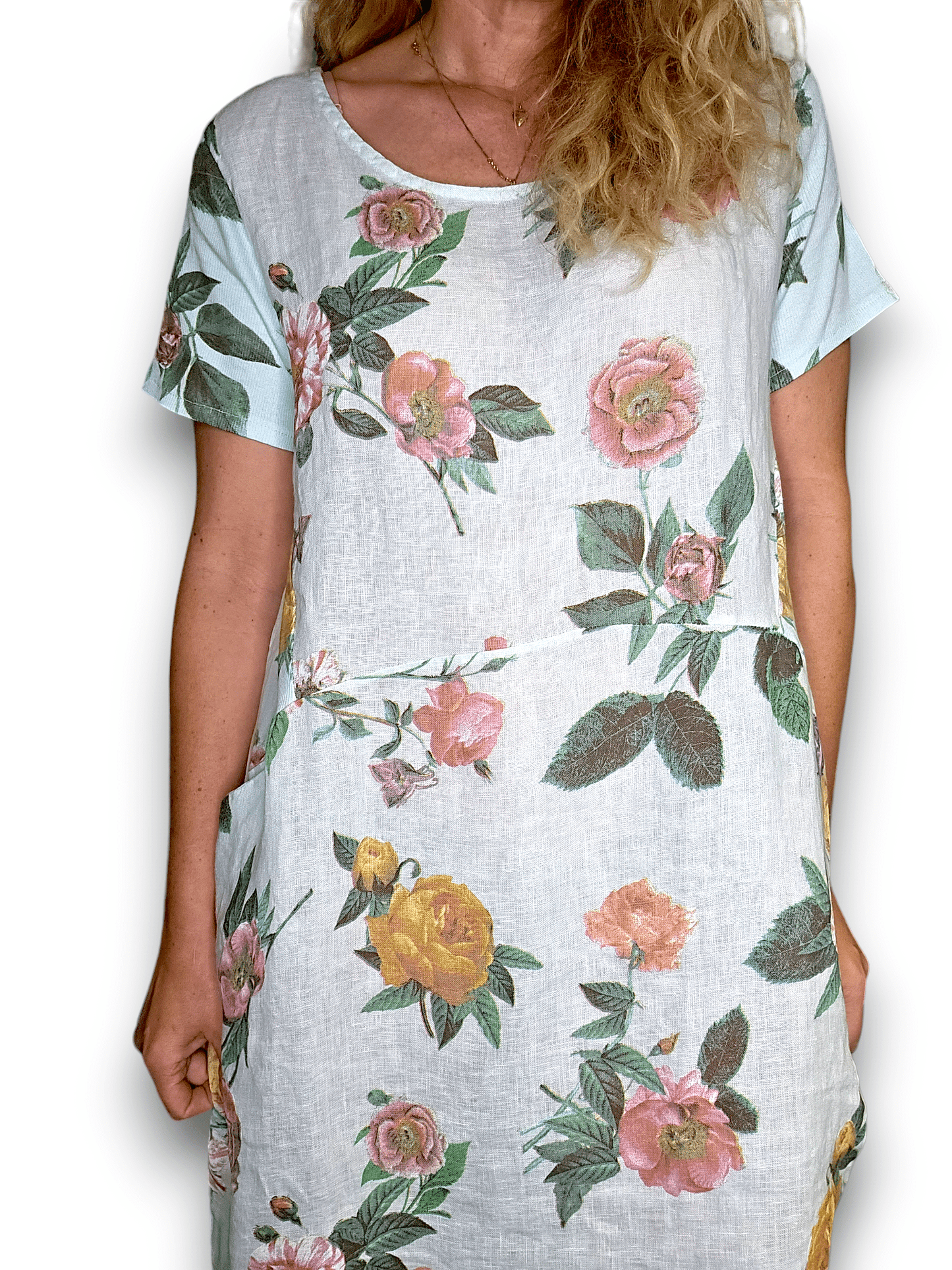 Pale Mint Multi Floral Jungle Dress